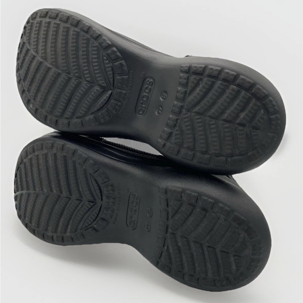 Crocs Bay Studded Goth Cyberpunk Platform Clog Black, Size US Wo’s 8, Men’s 6.5 - Picture 7 of 9